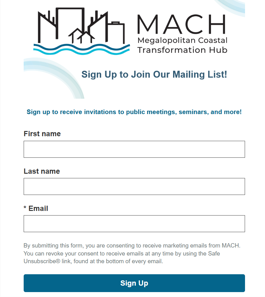 MACH Mailing List Sign Up Form