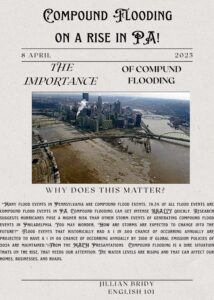 English classroom assignment on compound flooding