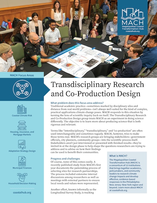 Transdisciplinary Research and Co-Production Design
