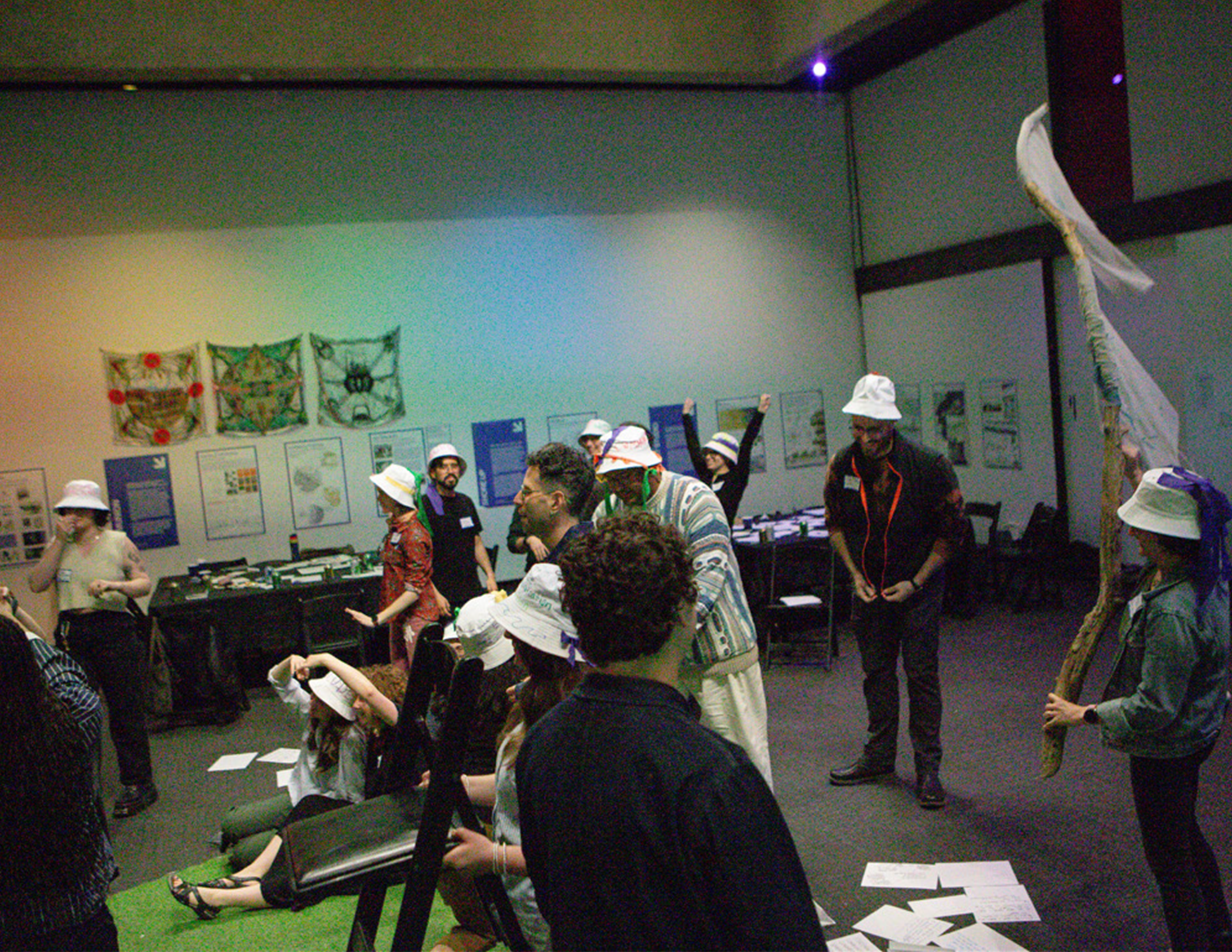 Decorative- participants at convening participating in an activity